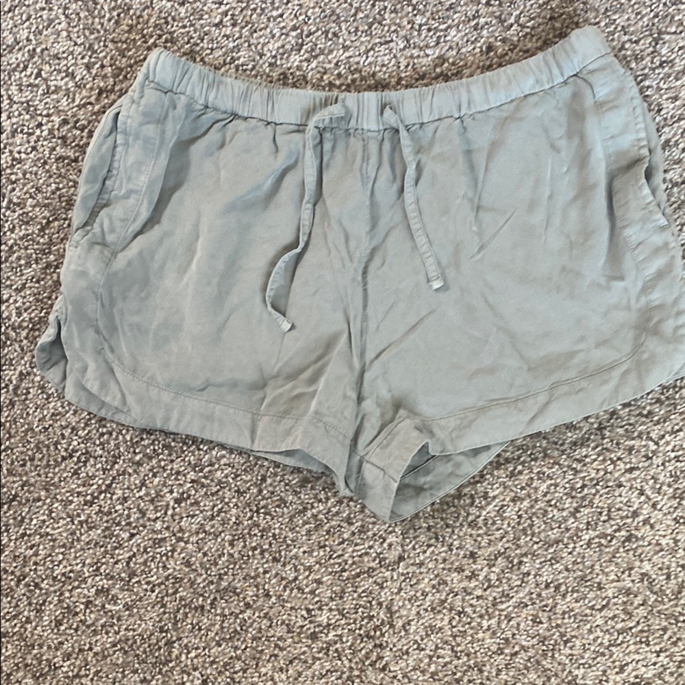 RVCA light green Athletic Shorts Elastic Waist